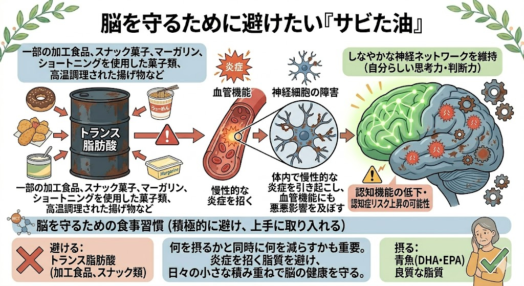 脳を守るために避けたい「サビた油」