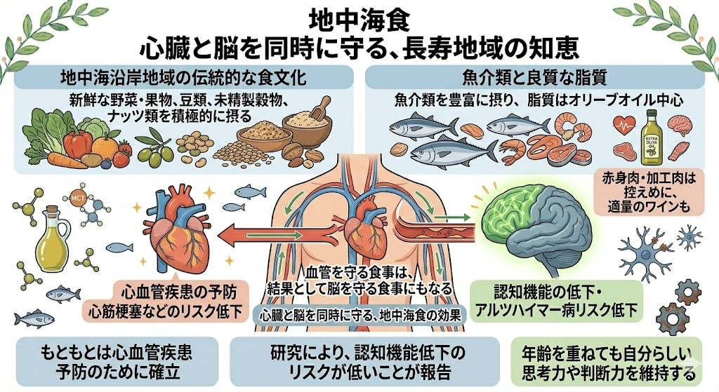 地中海食　心臓と脳を同時に守る、長寿地域の知恵
