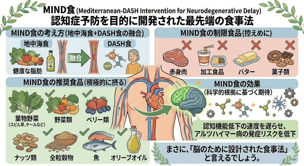 MIND食　認知症予防を目的に開発された最先端の食事法