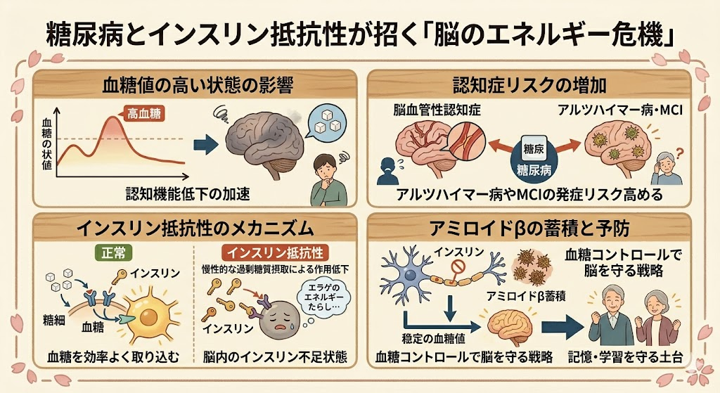 糖尿病とインスリン抵抗性が招く「脳のエネルギー危機」
