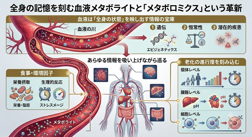 全身の記憶を刻む血液メタボライトと「メタボロミクス」という革新