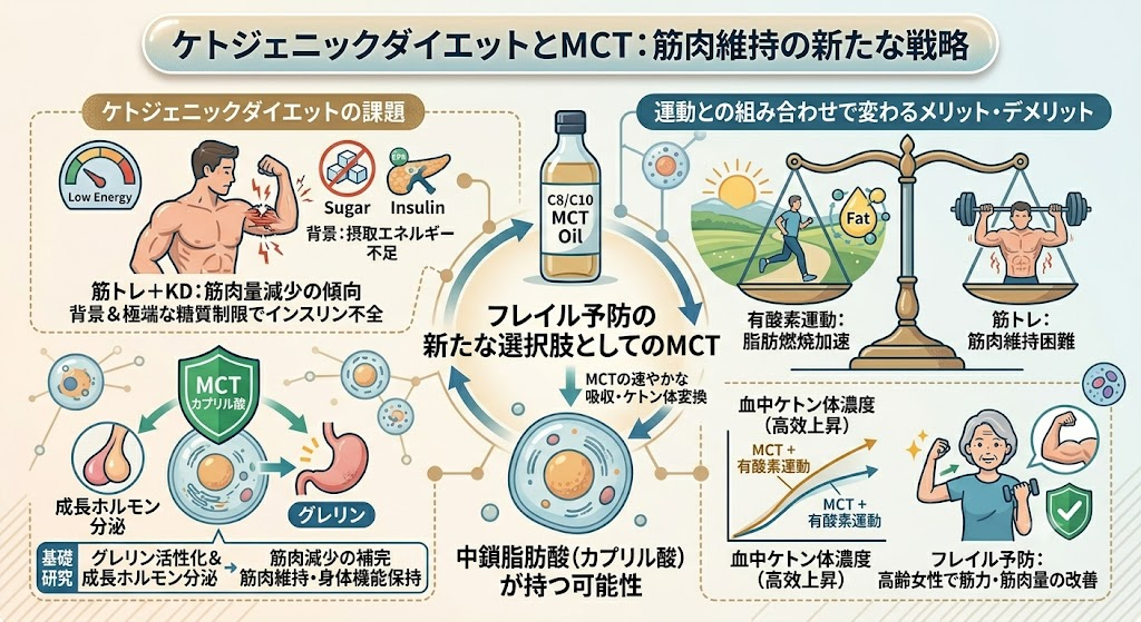 フレイル予防の新たな選択肢としてのMCT　中鎖脂肪酸が持つ筋肉維持への可能性