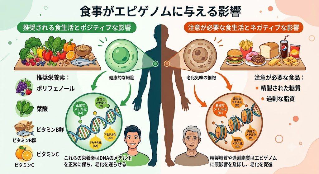 食事がエピゲノムに与える影響