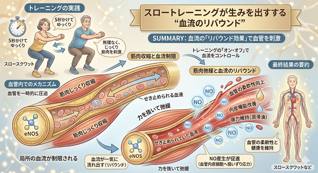 スロートレーニングが生み出す“血流のリバウンド”
