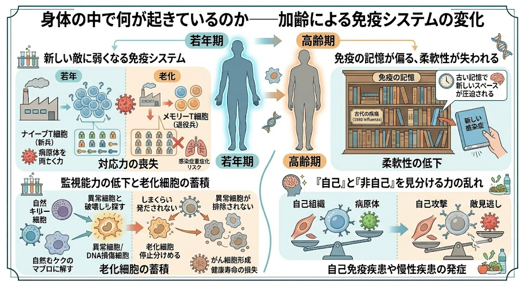 身体の中で何が起きているのか——加齢による免疫システムの変化