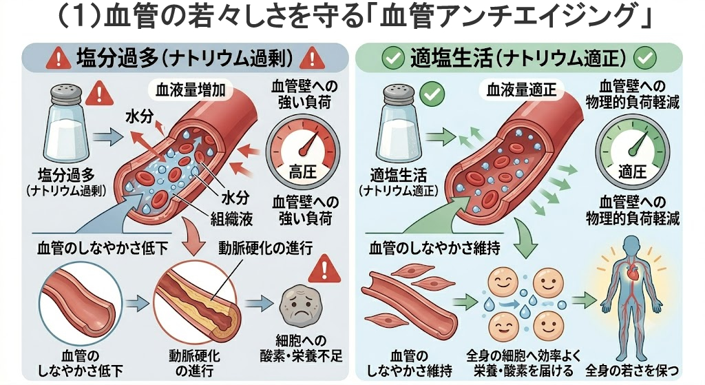 (1)血管の若々しさを守る「血管アンチエイジング」