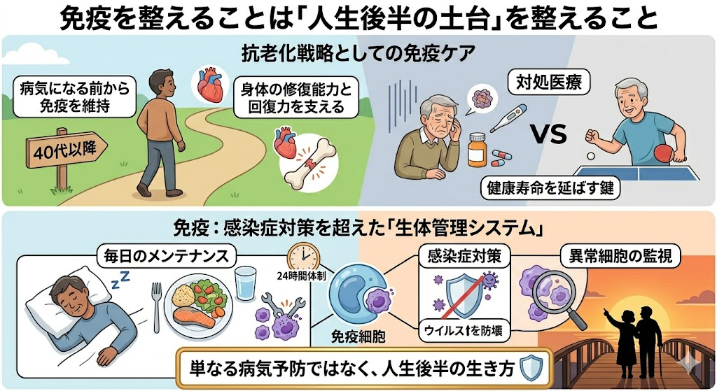 免疫を整えることは「人生後半の土台」を整えること