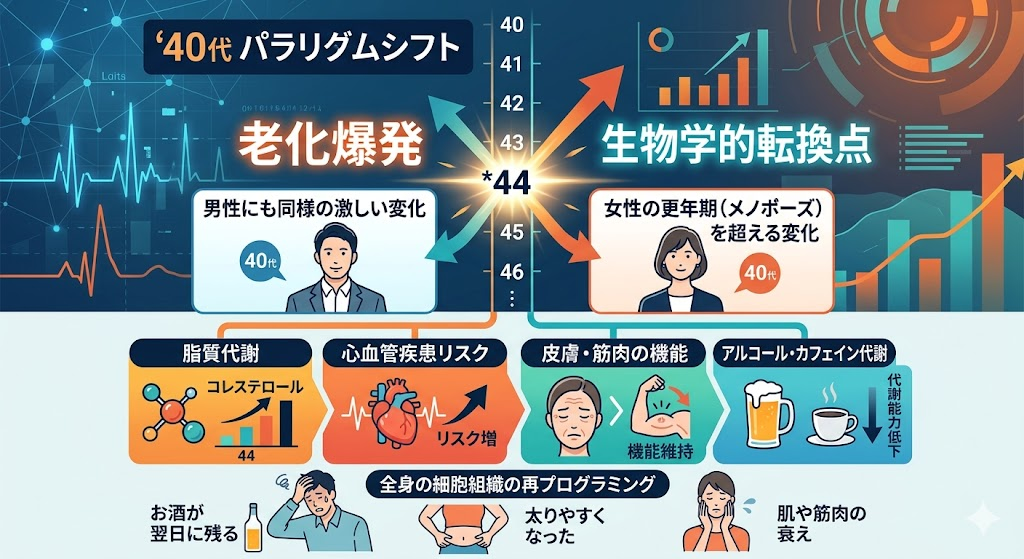 40代半ばのパラダイムシフト——男女共通の「脂質・心血管リスク」の急増