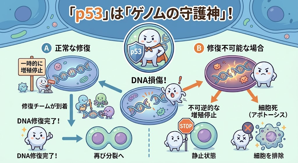 「ゲノムの守護神」DNAを守る「p53」という最初の防御システム