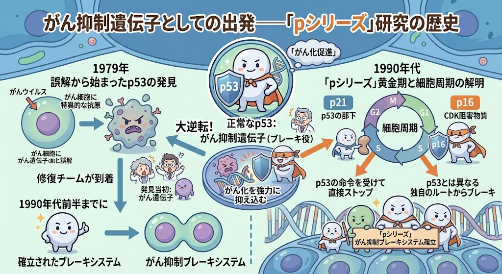 がん抑制遺伝子としての出発──「pシリーズ」研究の歴史