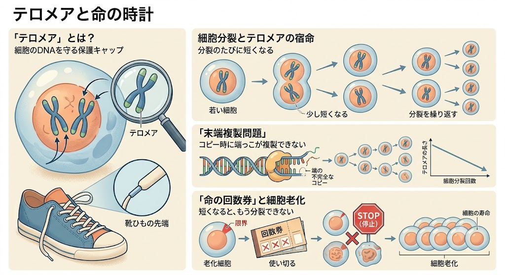 そもそも「テロメア」とは何か？