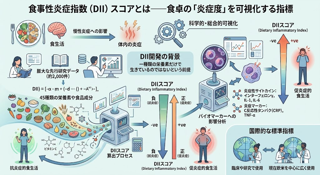食事性炎症指数(DII)スコアとは──食卓の「炎症度」を可視化する指標