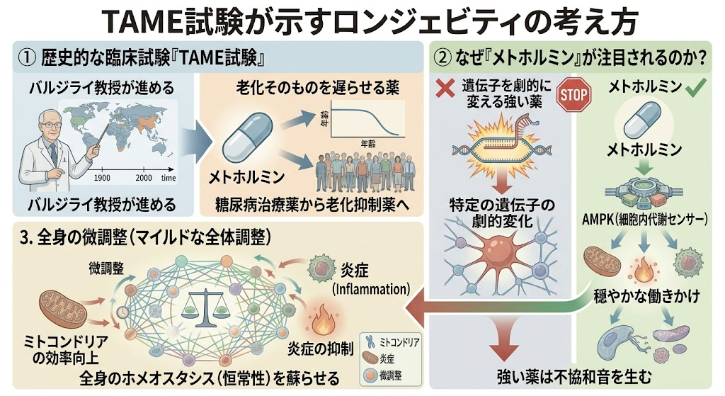 TAME試験が示すロンジェビティの考え方
