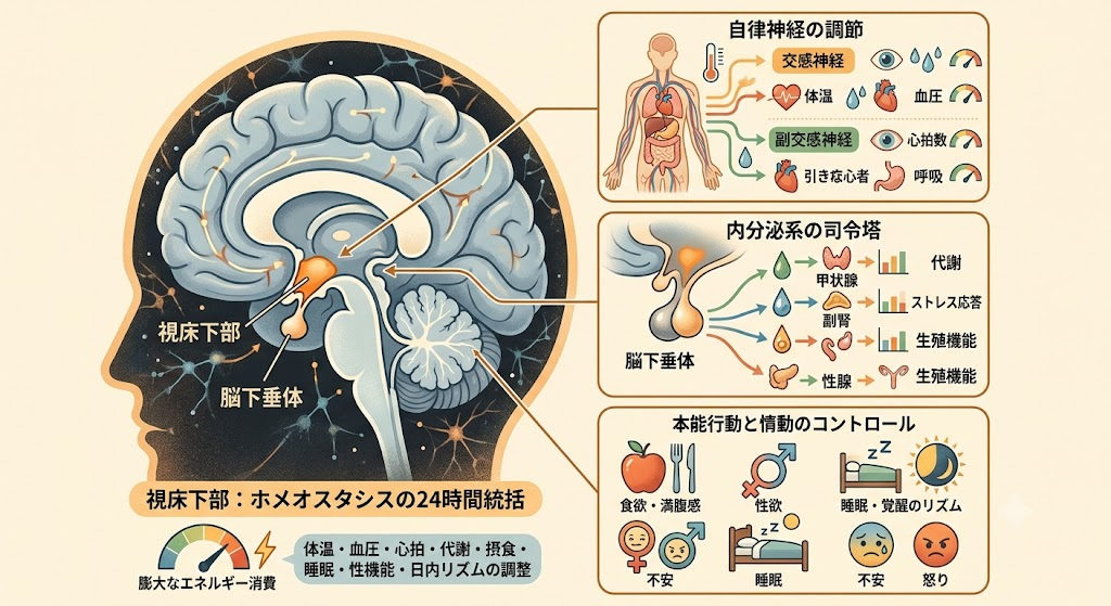 脳全体のわずか0.3%──生命維持の絶対的中枢「視床下部」とは何か