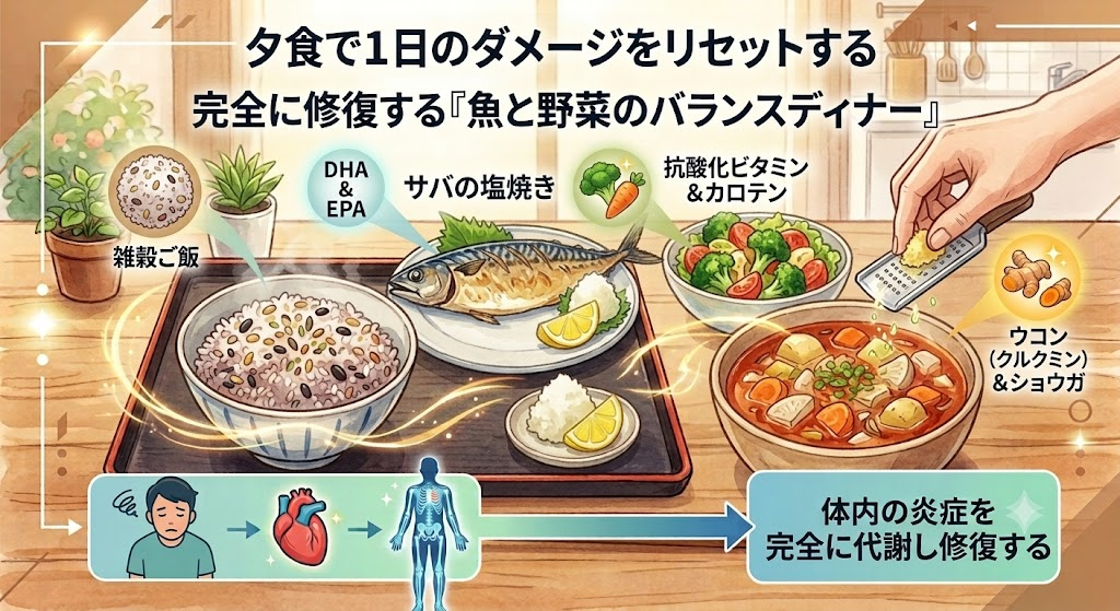 夕食で1日のダメージをリセットする