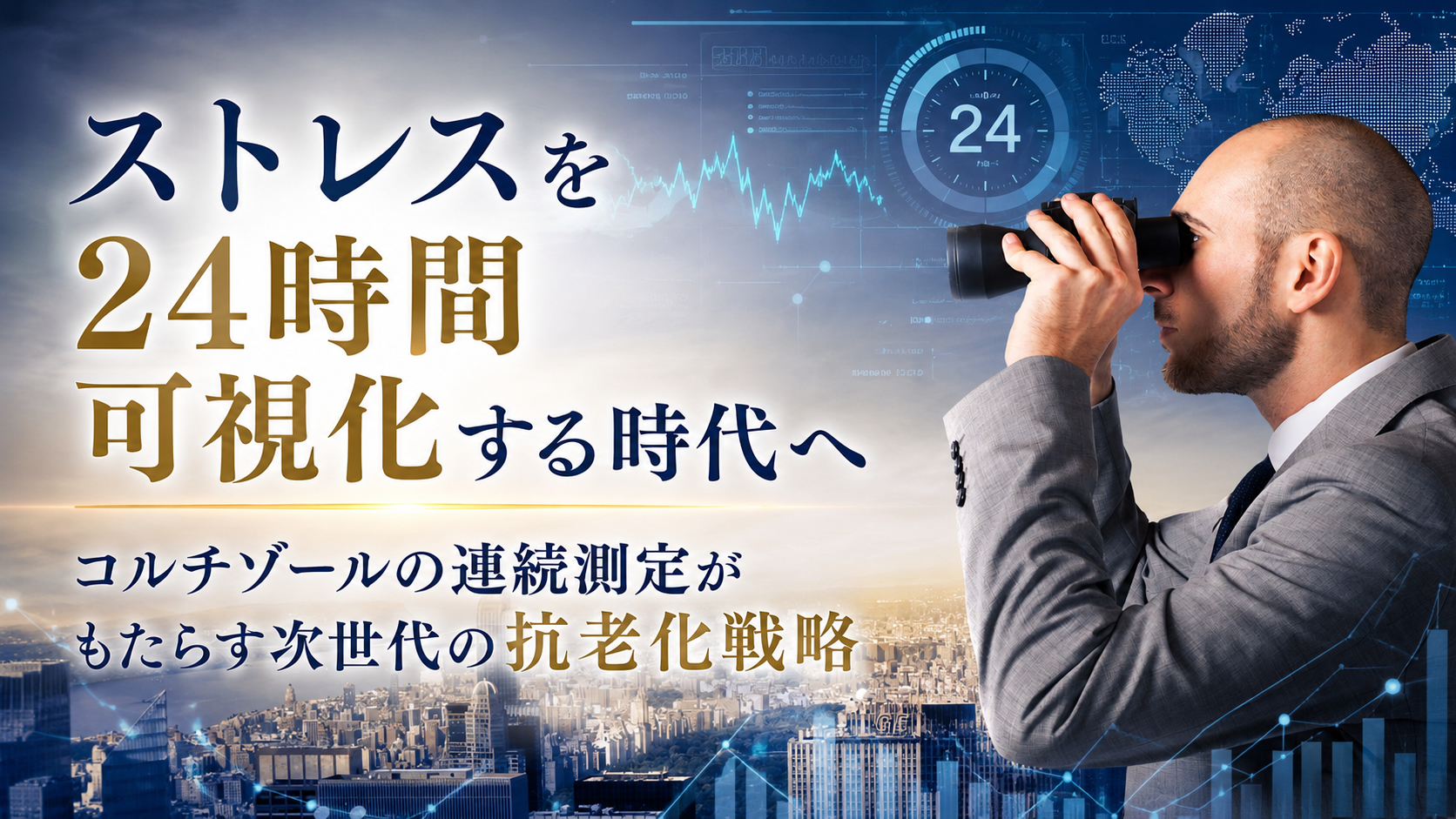 ストレスを24時間可視化する時代へ──コルチゾールの連続測定がもたらす次世代の抗老化戦略