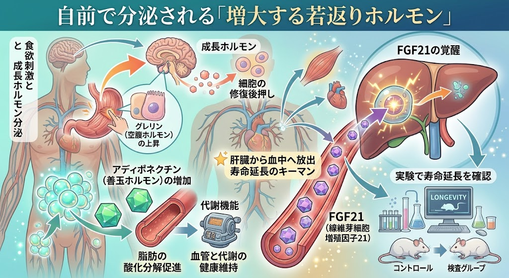 自前で分泌される「増大する若返りホルモン」