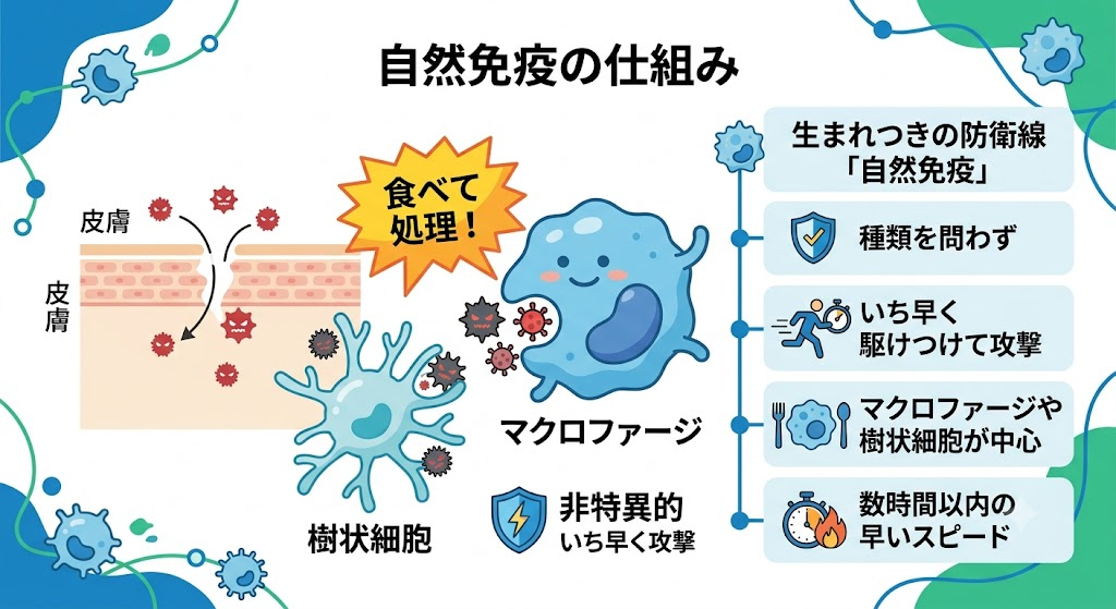 生まれつきの防衛線「自然免疫」