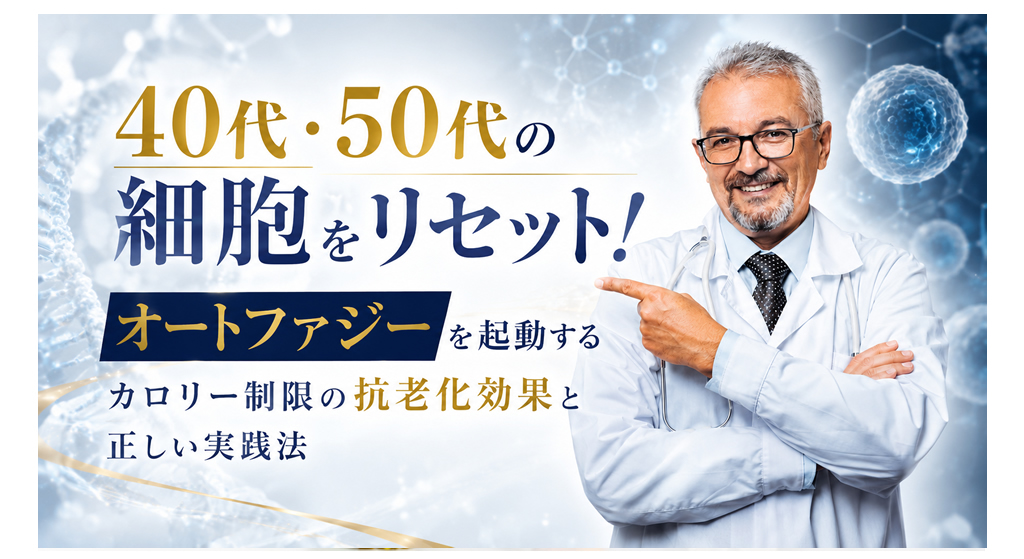 40代・50代の細胞をリセット！──オートファジーを起動するカロリー制限の抗老化効果と正しい実践法