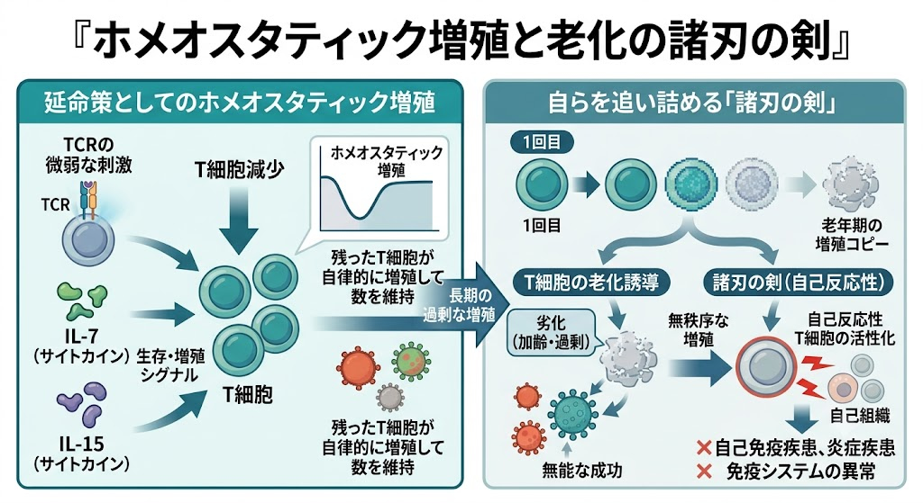 T細胞の加齢変化と「諸刃の剣」の防衛策