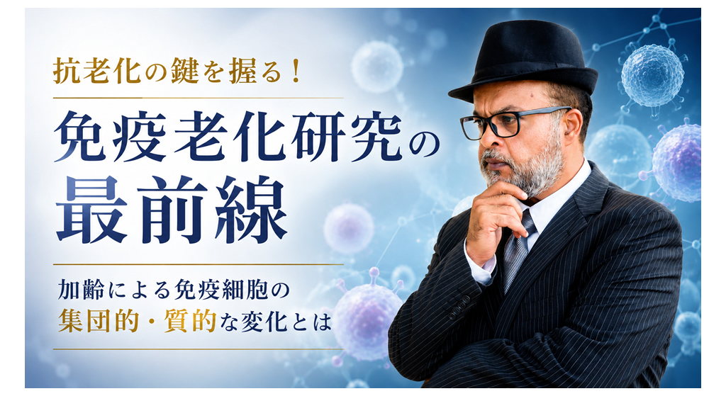 抗老化の鍵を握る！免疫老化研究の最前線──加齢による免疫細胞の集団的・質的な変化とは