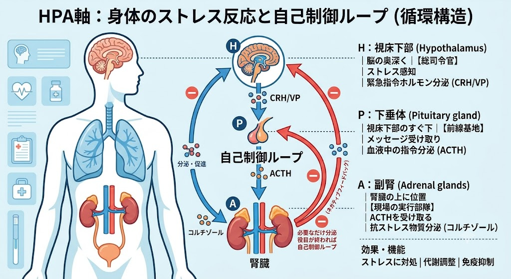 ストレスに即座に対応するための精巧なシステム「HPA軸」とは