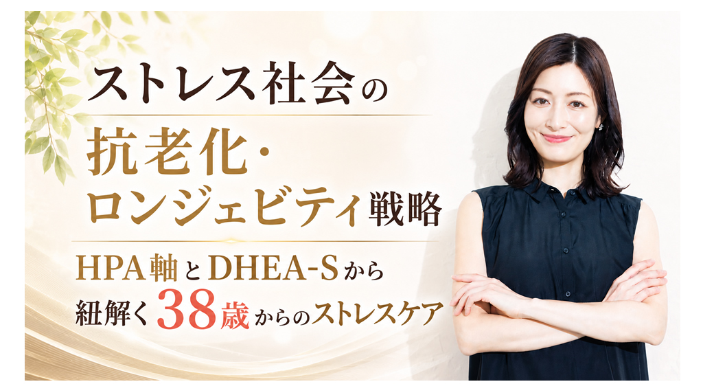 ストレス社会の抗老化・ロンジェビティ戦略──HPA軸とDHEA-Sから紐解く38歳からのストレスケア