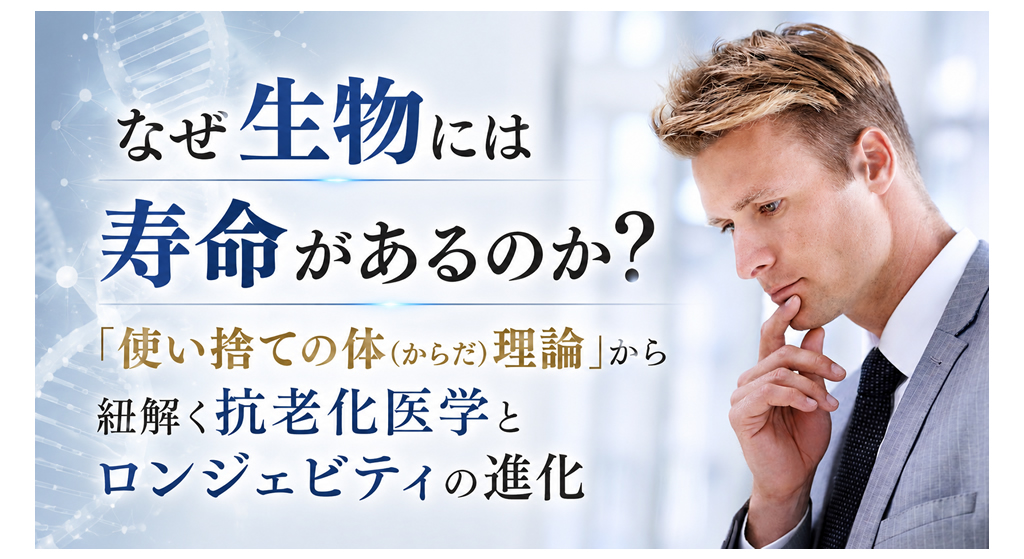 なぜ生物には寿命があるのか？──「使い捨ての体（からだ）理論」から紐解く抗老化医学とロンジェビティの進化
