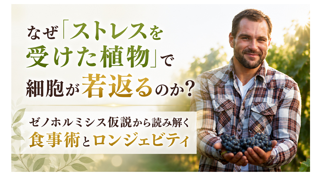 なぜ「ストレスを受けた植物」で細胞が若返るのか?──ゼノホルミシス仮説から読み解く食事術とロンジェビティ
