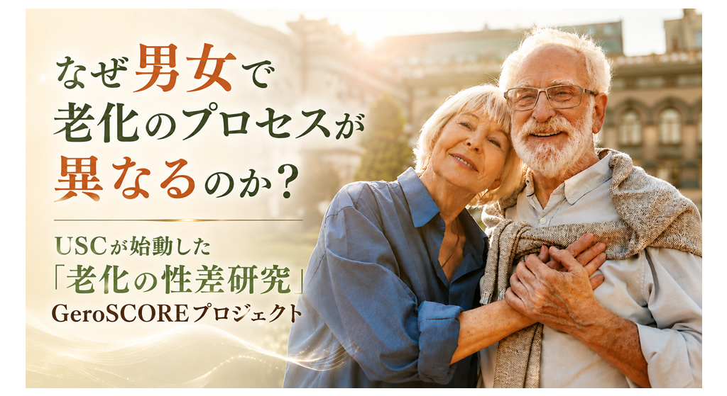 なぜ男女で老化のプロセスが異なるのか？──USCが始動した「老化の性差研究」GeroSCOREプロジェクト