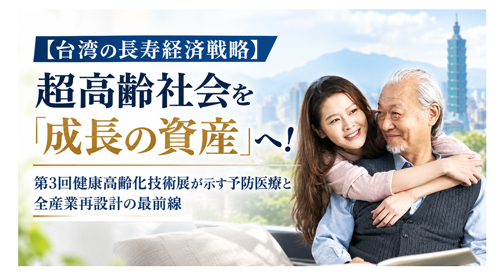 【台湾の長寿経済戦略】超高齢社会を「成長の資産」へ！──第3回健康高齢化技術展が示す予防医療と全産業再設計の最前線