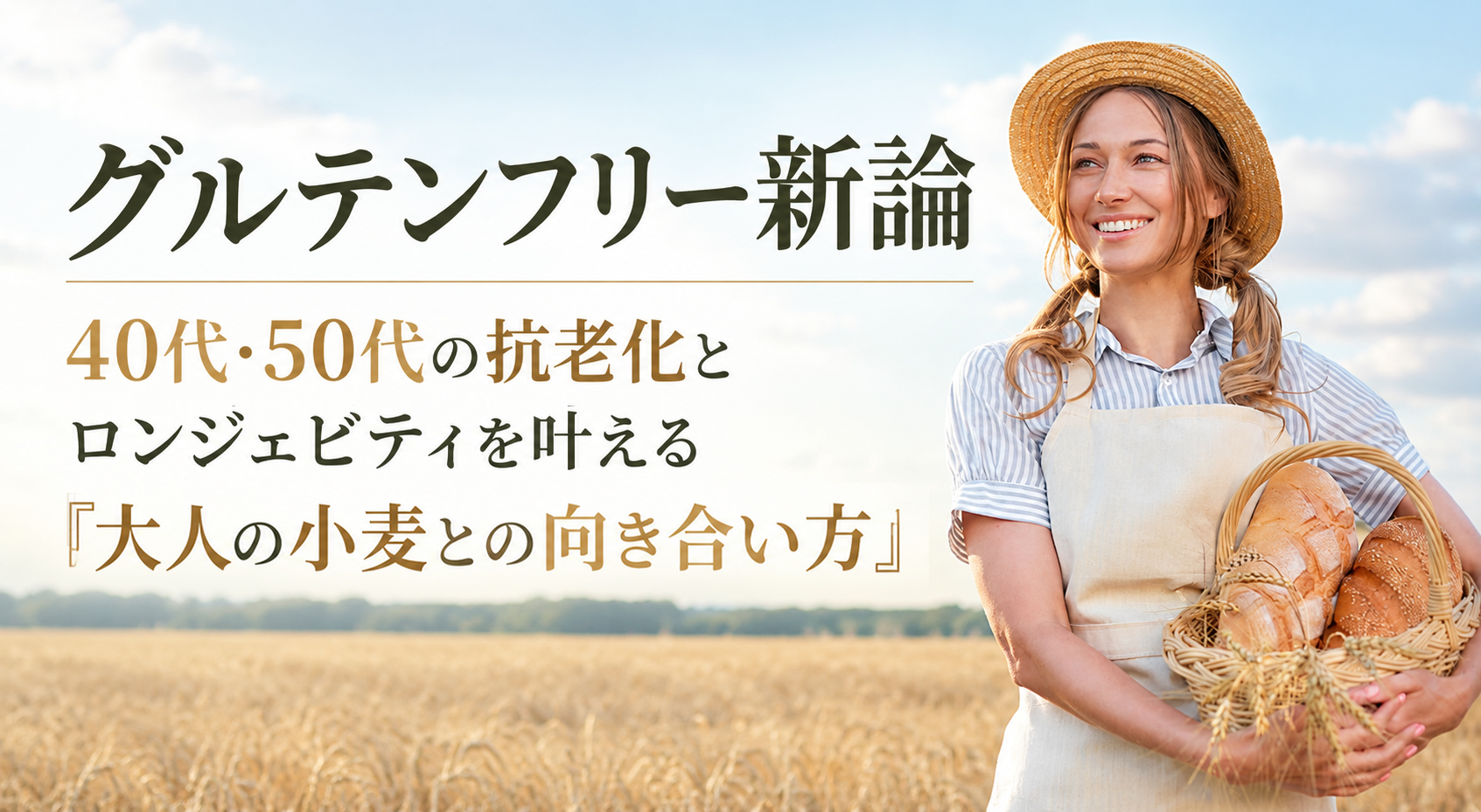 グルテンフリー新論：40代・50代の抗老化とロンジェビティを叶える「大人の小麦との向き合い方」