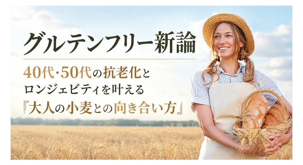 グルテンフリー新論：40代・50代の抗老化とロンジェビティを叶える「大人の小麦との向き合い方」