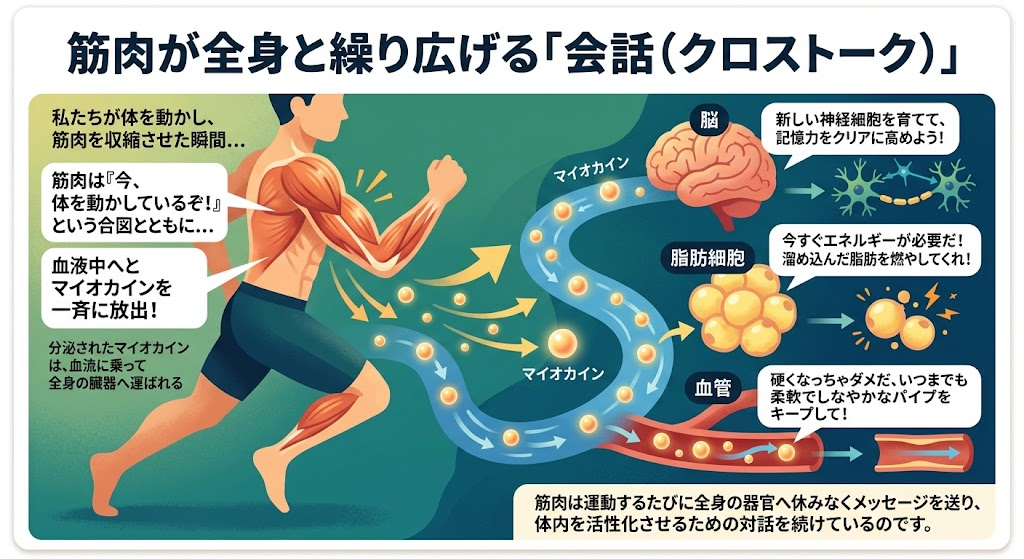 筋肉が全身と繰り広げる「会話（クロストーク）」